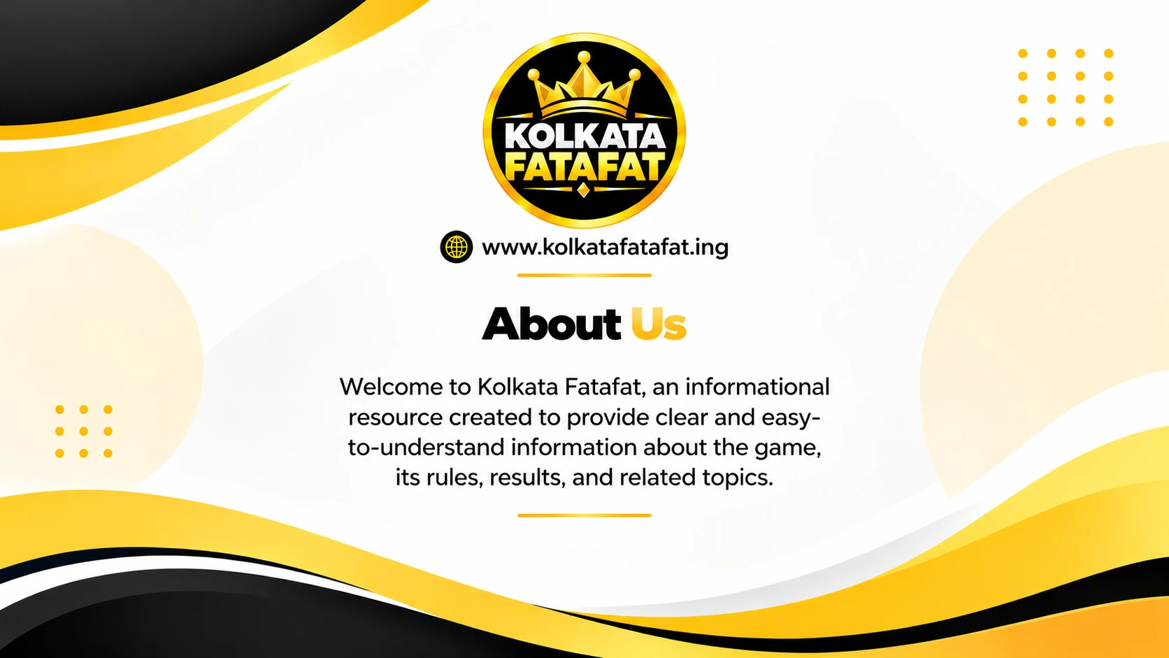 About Kolkata Fatafat informational resource