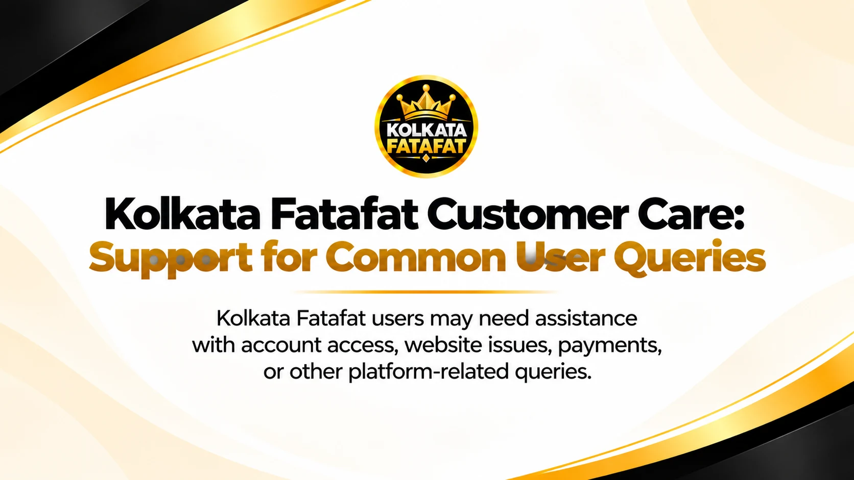 Customer care and user support