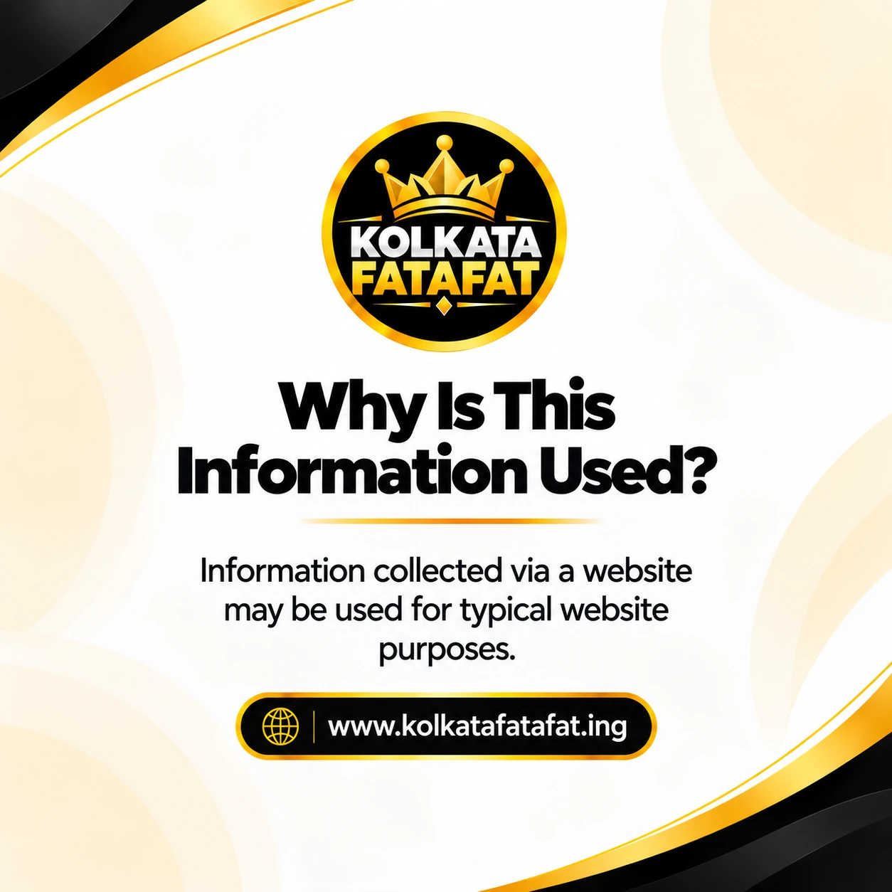 Why website information may be used